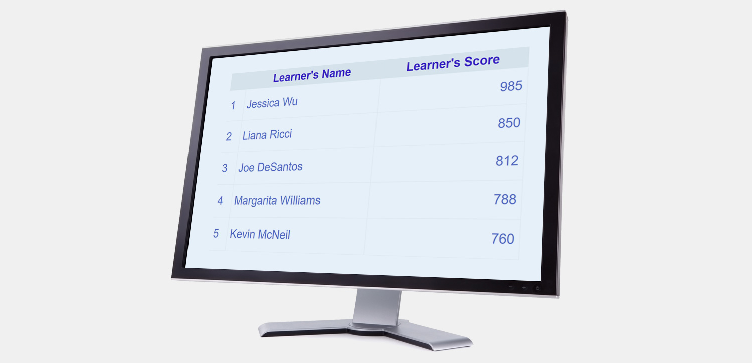 Leaderboard Widget in Articulate Storyline or Adobe Captivate